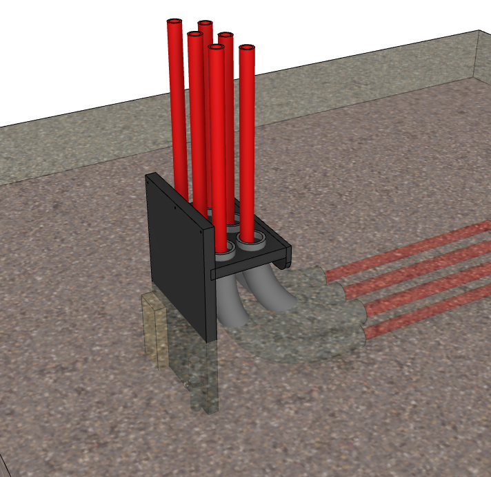 HUG's Holey Hose Holder 4 Loop (PEX tubing guide)