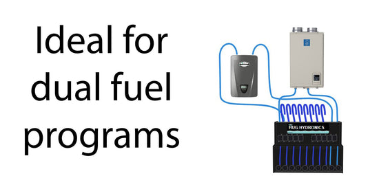 HUG Hydronics in floor heating is ideal for dual fuel applications