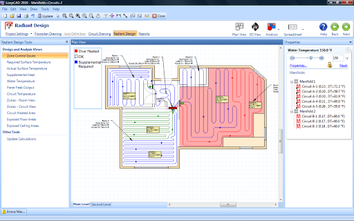 cad based pex layout design