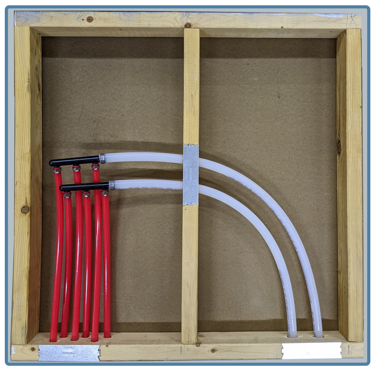 3 port ploy manifold kit in use for in floor heating