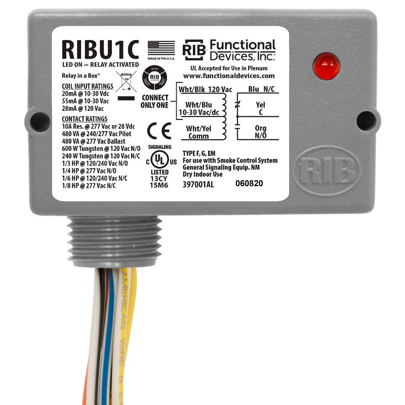 This solid state relay in a box is very handy for coordinating any outside devices to run when the HUG Hydronics in-floor heating system is running.