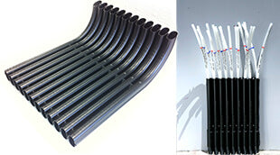 EZ route pex pipe holder for use with the HUG Hydronics in-floor radiant heating system. Easy as HUG Hydronics